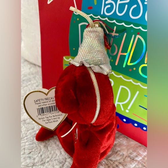 🎈 JULY BIRTHDAY RETIRED COLLECTIBLE TY BEANIE BABY “JULY” BEAR! MWMT! - Picture 5 of 7